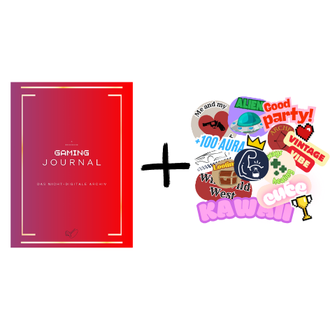 Gaming Journal + Sticker-Set